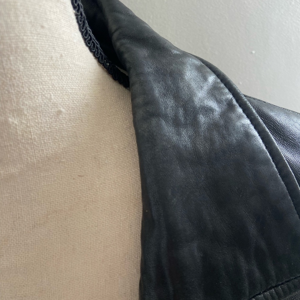 Carlisle Black Leather Blazer - Picture 5 of 7